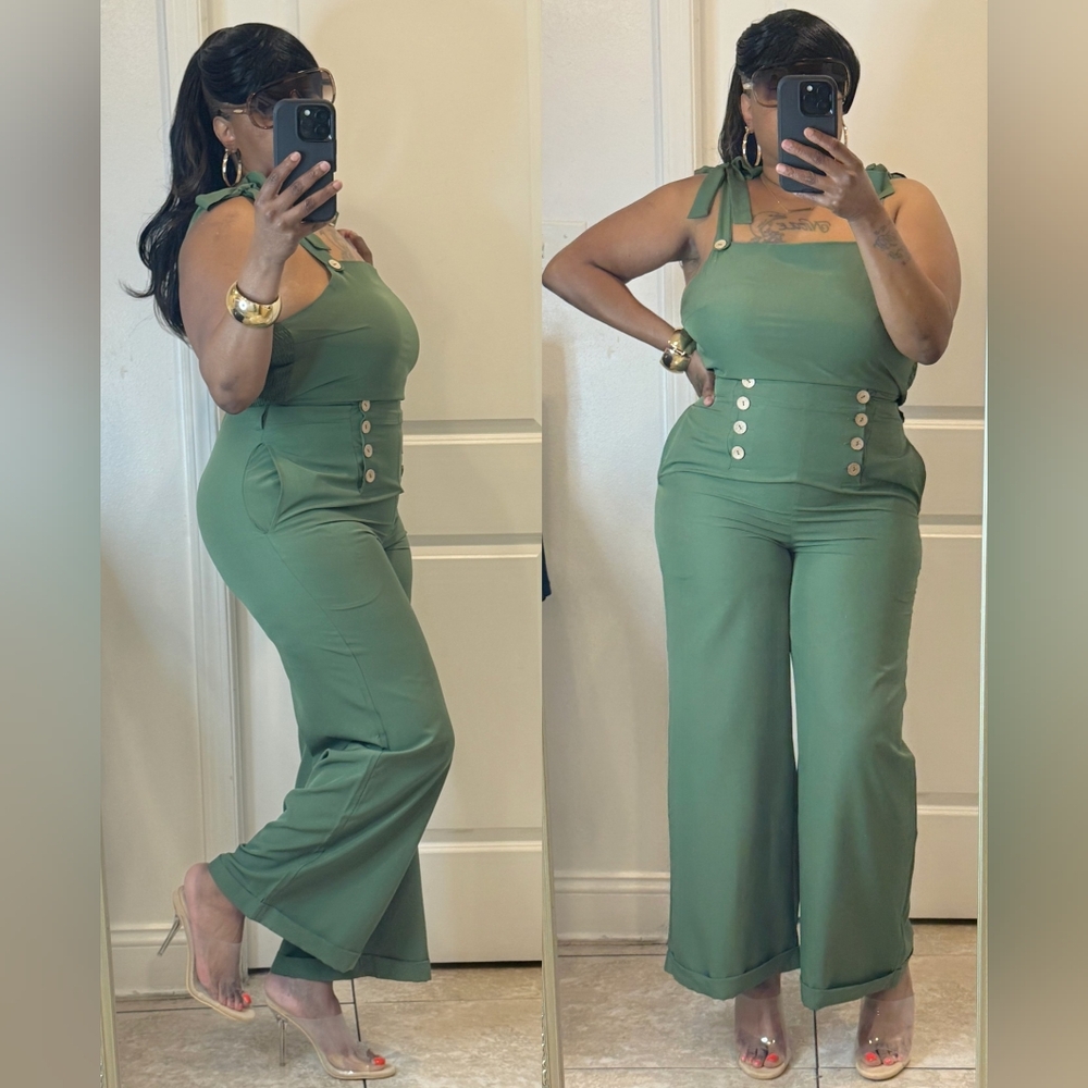 Green Pants Set